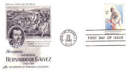 USA FDC Bernardo De Galvez ( A61 513) - 1971-1980