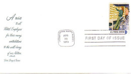 USA FDC Mail Carrier Metiers De La Poste ( A61 361) - Altri & Non Classificati
