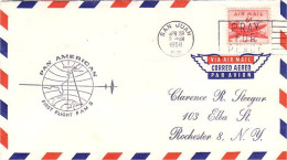 USA FDC First Flight Pan American Boston - New York - San Juan P.R. ( A61 166) - Omslagen Van Evenementen