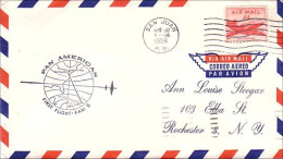 USA FDC First Flight Pan American New York - Philadelphia - Baltimore - San Juan P.R. ( A61 173) - Omslagen Van Evenementen