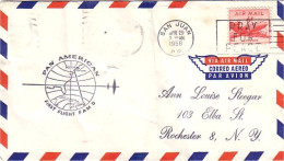 USA FDC First Flight Pan American Boston - New York - San Juan P.R. ( A61 165) - Schmuck-FDC