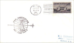 USA FDC First Flight Pan American Boston - New York - San Juan P.R. ( A61 156) - Sobres De Eventos