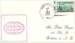 USA FDC First Flight KLM Houston - Amsterdam ( A61 132) - FDC