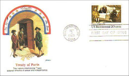 USA Treaty Of Paris FDC ( A62 96) - Us Independence