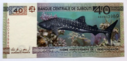 DJIBOUTI - 40 FRANCS - P 46 (2017) - UNC - BANKNOTES - PAPER MONEY - CARTAMONETA - - Djibouti