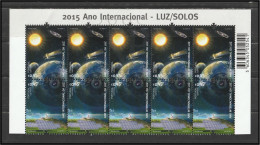 Portugal Ano Internacional Luz 2015 Light International Year Corner Sheet Conta De Folha Código Barras Space - Volledige & Onvolledige Vellen