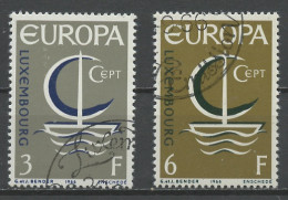 Luxembourg - Luxemburg 1966 Y&T N°684 à 685 - Michel N°733 à 734 (o) - EUROPA - Gebraucht