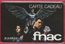 Carte Cadeau FNAC  X MEN - Tarjetas De Fidelización Y De Regalo