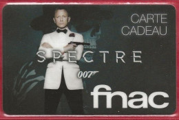 Carte Cadeau FNAC  Spectre 007 - Cartes De Fidélité Et Cadeau