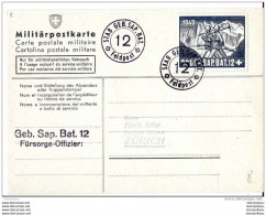 9-85 - Carte 2ème Guerre Mondiale "Stab Geb Sap Bat 12" Feldpost - Documenten
