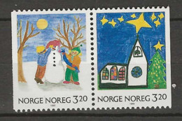 1990 MNH Norway, Mi 1057-58 Postfris** - Unused Stamps