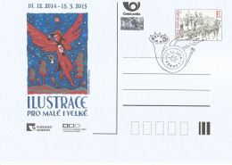 CDV PM 103 Czech Republic Christmas Stamps Exhibition In The Post Museum 2014 - Cartes Postales