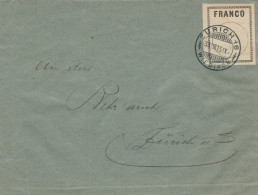 Zürich Wiedikon 1915 - Franco-Label - Vrijstelling Van Portkosten