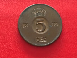 Münze Münzen Umlaufmünze Schweden 5 Öre 1962 - Suède