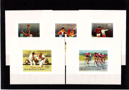 Olympics 1976 - Judo - Cycling - NIGER - 5 S/S Imp. MNH - Summer 1976: Montreal