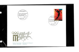 3000 Bern - Jour D'émission - Musée Olympique - 16 03 1993 - Beli FDC 043 - Brieven En Documenten