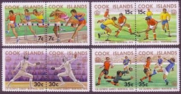 Olympics 1976 - Fencing - COOK ISLANDS - 4 Pairs MNH - Summer 1976: Montreal