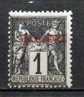 Col41 Colonies Alexandrie N° 1 Neuf X MH Cote  3,00 € - Unused Stamps