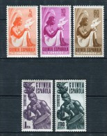 Guinea Española 1953. Edifil 325-29 ** MNH. - Guinée Espagnole