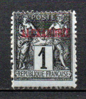 Col41 Colonies Alexandrie N° 1 Neuf X MH Cote  3,00 € - Unused Stamps
