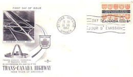 Canada Route Transcanadienne Trans Canada Highway FDC ( A70 587a) - 1961-1970