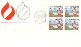 Canada Drapeau Olympique Flag FDC ( A70 255) - Summer 1976: Montreal