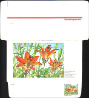 Canada Floral Domestogramme 8c Prairie Lily Lis Rouge Orangé ( A70 214b) - 1953-.... Reign Of Elizabeth II