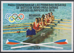 Olympics 1976 - Rowing - NICARAGUA - S/S Imp. MNH - Verano 1976: Montréal
