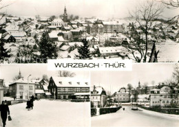 72937464 Wurzbach Ortansicht Mit Kirche Strassenpartien Im Winter Wurzbach - Zu Identifizieren