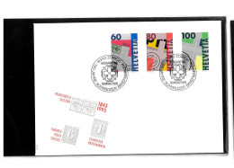 8000 Zurich - Timbres Poste Suisses - 16 03 1993 - Beli FDC 053 - Cartas & Documentos