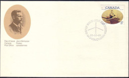 Canada Aviron Rowing Ned Halan FDC Cover ( A72 310a) - Rowing