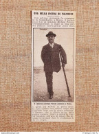 Il Mutilato Michele Perone Di Roma Nel 1913 Premio Luca Seri Per Salvataggio - Autres & Non Classés