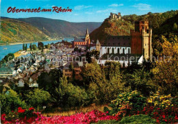 72936517 Oberwesel Rhein Panorama Mit Kirche Und Burg Oberwesel Am Rhein - Oberwesel