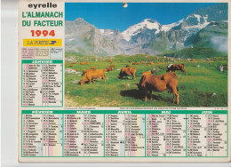 Almanach Du Facteur 1994, En Vanoise (73), Vaches En Pâturage / Tarentaise (73), EYRELLE - Formato Grande : 1991-00