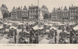 Groningen Le Marché - Cartes Stéréoscopiques