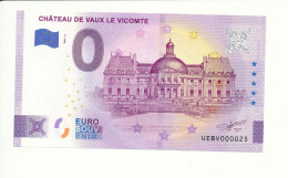 Billet Touristique 0 Euro - CHÂTEAU DE VAUX-LE-VICOMTE - UEBV - 2023-3 - N° 25 - Other & Unclassified