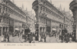 Den Haag La Haye Grande Rue - Cartes Stéréoscopiques