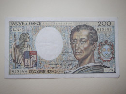 200. FRANCS MONTESQUIEU 1989 - 200 F 1981-1994 ''Montesquieu''