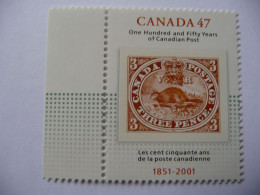 Canada  2001 N° Y&T 1854  " 150 Ans Des Postes Canadiennes "    1 V  MNH - Unused Stamps