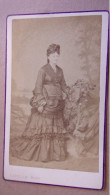 Cdv Bretagne Capelle Saint Brieuc NAPOLEON III FEMME TENUE ROBE MODE BRETAGNE - Old (before 1900)