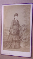 Cdv Bretagne Capelle Saint Brieuc NAPOLEON III FEMME TENUE ROBE MODE BRETAGNE - Alte (vor 1900)