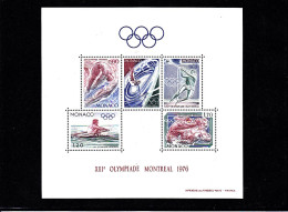 Olympics 1976 - Rowing - MONACO - S/S MNH - Summer 1976: Montreal