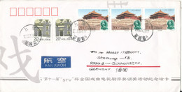 China Cover Sent Air Mail To Germany 24-5-2003 Topic Stamps - Lettres & Documents