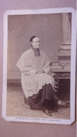 CDV BOUSSETON APPERT   ECCLESIASTIQUE TENUE CROIX  NAPOLEON III - Ancianas (antes De 1900)