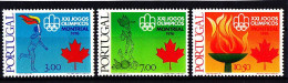 Olympics 1976 - Torch - PORTUGAL - Set MNH - Verano 1976: Montréal