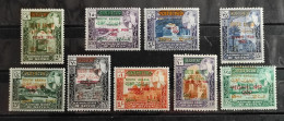 ADEN-SOUTH ARABIA   -SOBRECARGADOS EN ROJO CON EL AÑO Y LAS CIUDADES OLIMPICAS -YVERT 68/76 MNH** - Emiratos Árabes Unidos