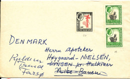 Rhodesia & Nyasaland Cover Sent To Denmark No Postmarks But Answer 31-12-1961 - Rhodesia & Nyasaland (1954-1963)