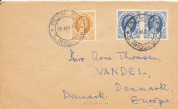 Rhodesia & Nyasaland Cover Sent To Denmark 18-3-1956 - Rhodesia & Nyasaland (1954-1963)