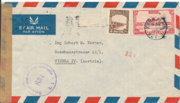 Pakistan Air Mail Cover Sent To Austria 18-6-1951 Österreichische Zensurstelle 831 - Pakistan