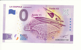 Billet Touristique 0 Euro - LA COUPOLE PLANÉTARIUM 3D - UEBZ - 2023-3 - N° 138 - Autres & Non Classés